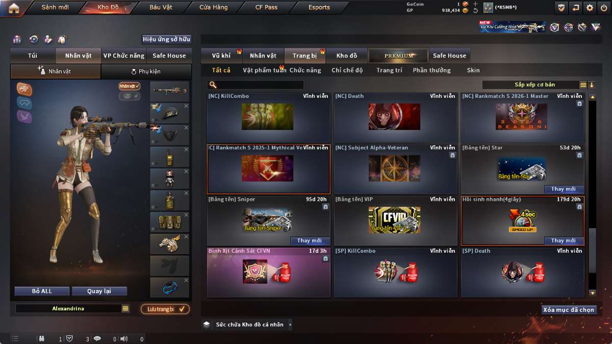 shop acc cf uy tin gia re